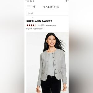 Talbots Shetland Jacket